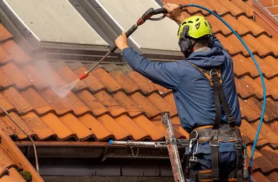 Démoussage et hydrofuge de toiture à Lucy